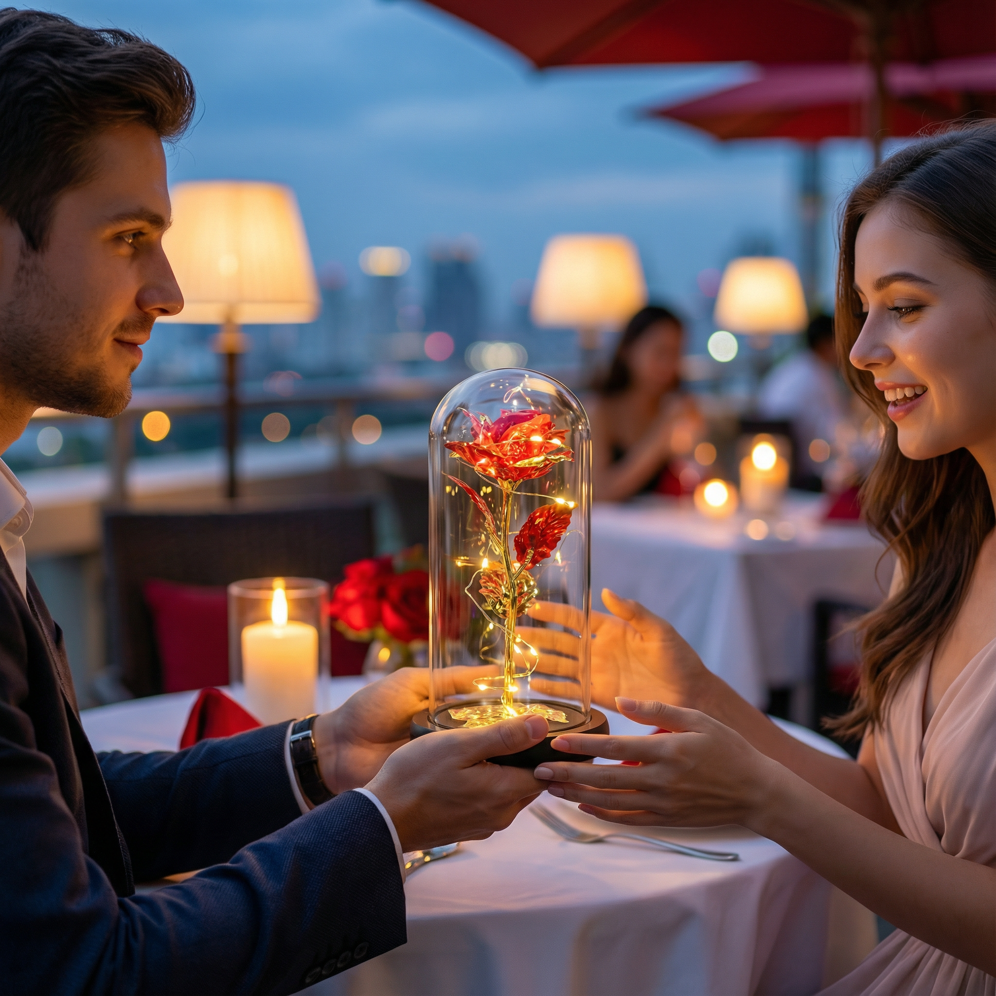 Wieczna Róża w Szklanej Kopule